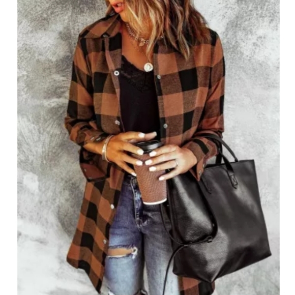 New boutique plaid shacket - Picture 11 of 16